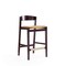 Manhattan Comfort Klismos Counter Stool in Camel and Dark Walnut CS007-CL - alternate 1